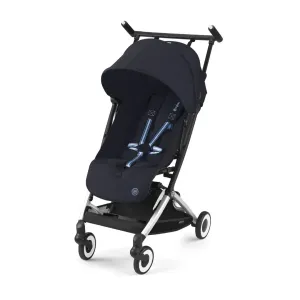 Cybex Libelle Compact Stroller - Dark Blue - Silver Frame