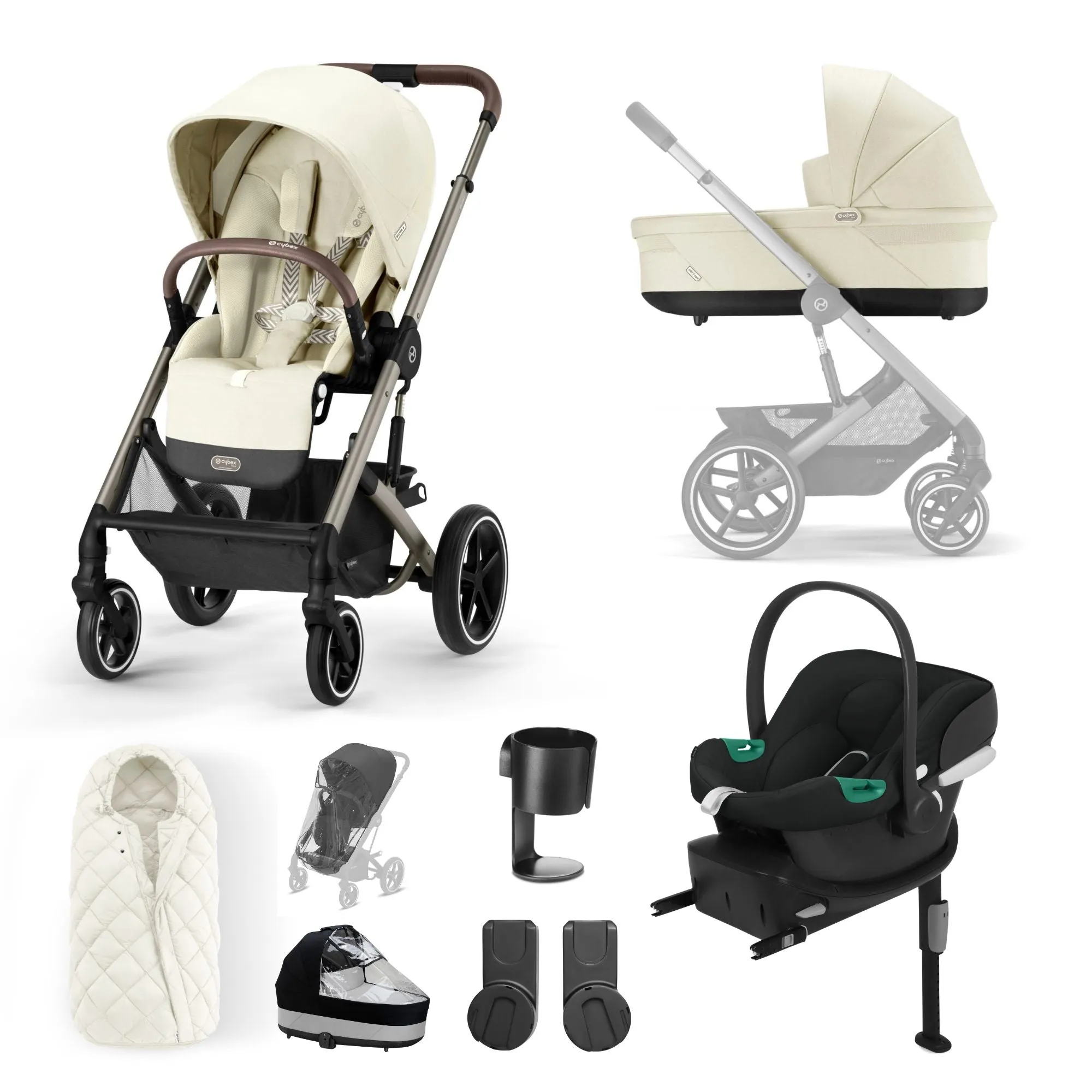Cybex, New Balios S Lux 10 Piece Bundle w/ Aton B2