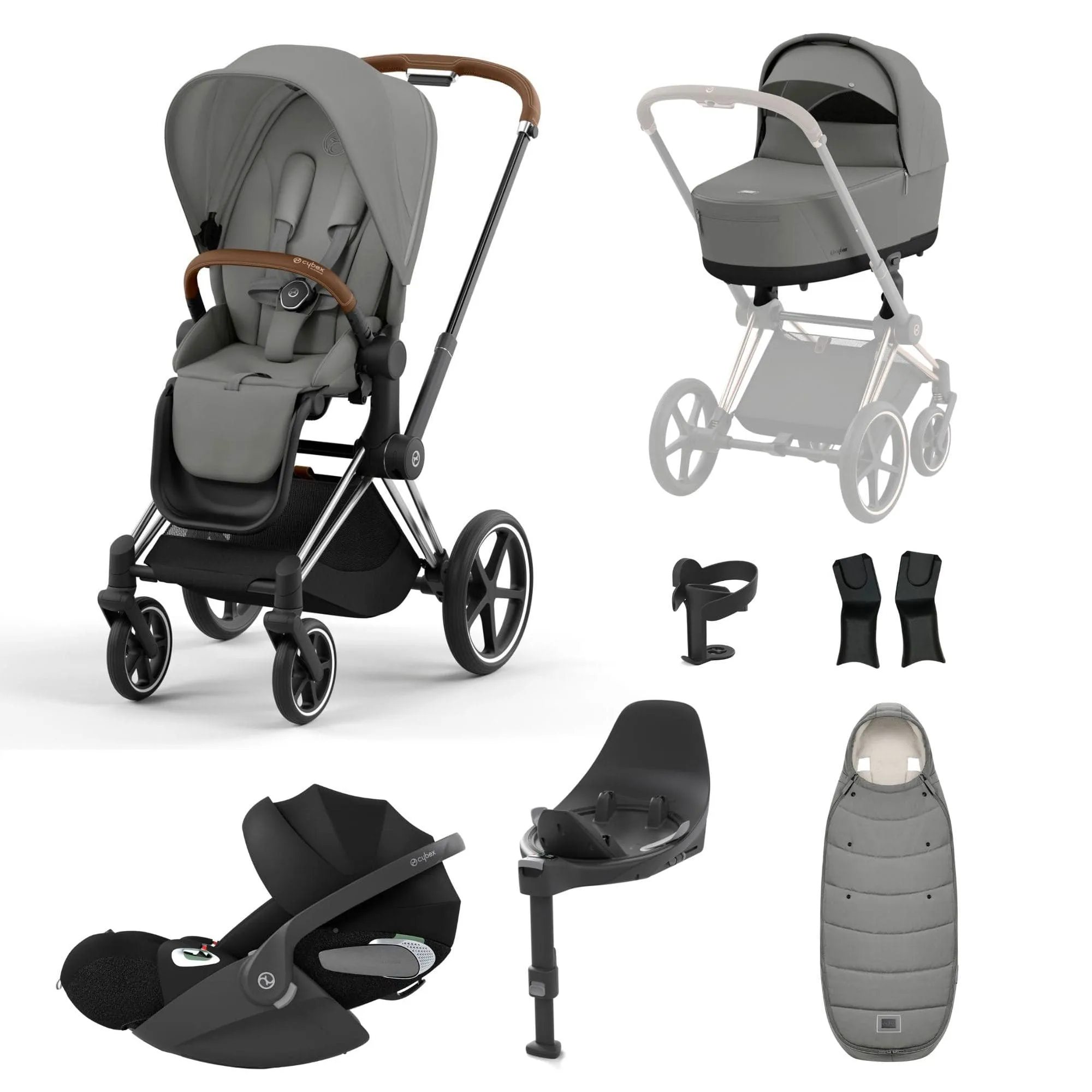 Cybex Priam Cloud T Travel System - Mirage Grey