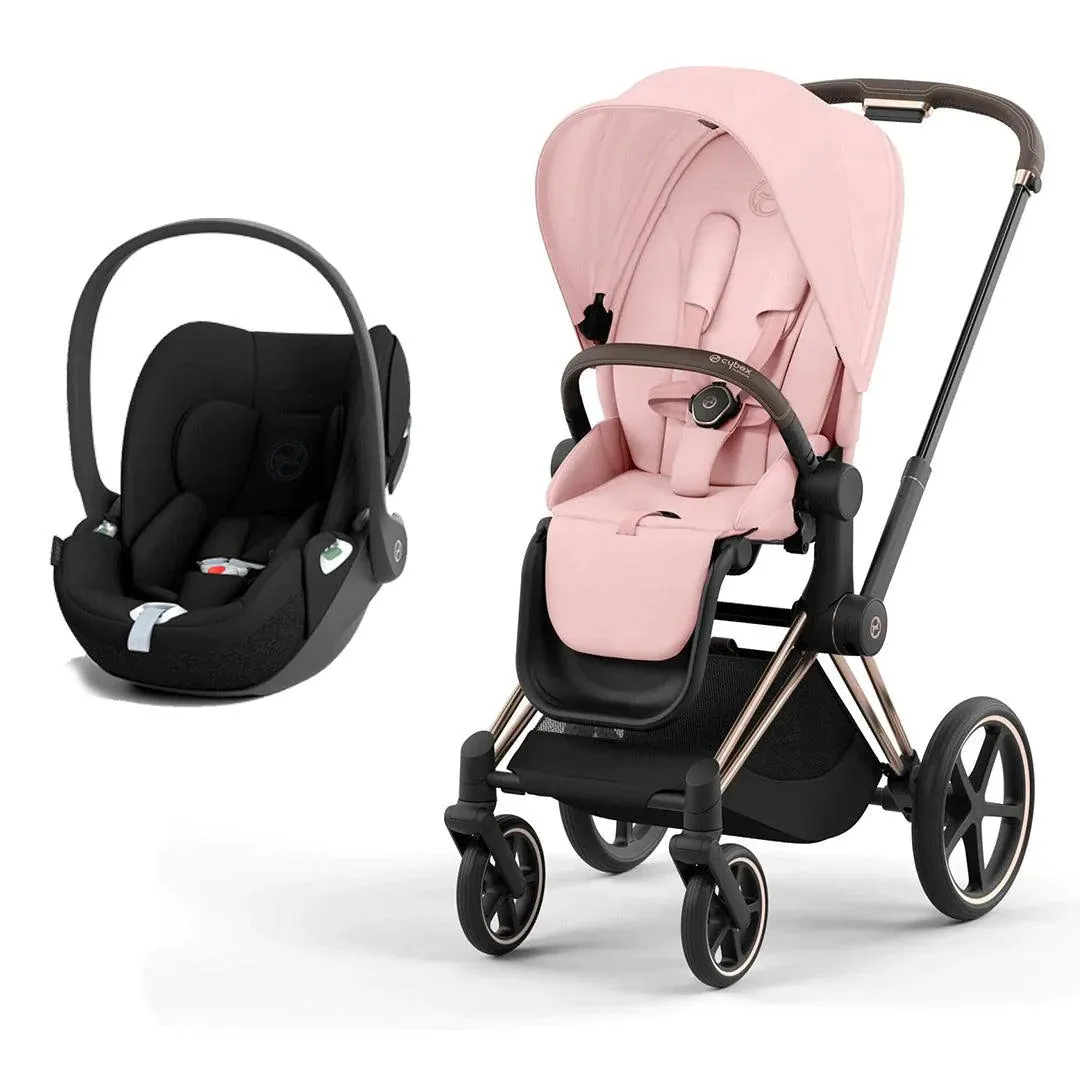 Cybex Priam Cloud T Travel System - Peach Pink