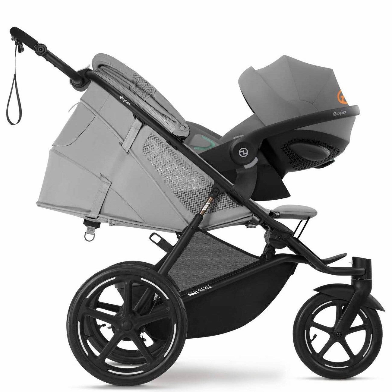 Cybex Avi Spin BLK Fog Grey light grey