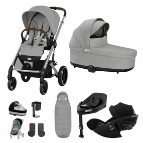 Cybex, Balios S Lux 10 Piece Bundle w/ Cloud G, Stone Grey
