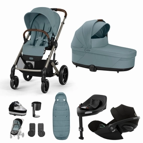 Cybex, Balios S Lux 10 Piece Bundle w/ Cloud G, Stormy Blue