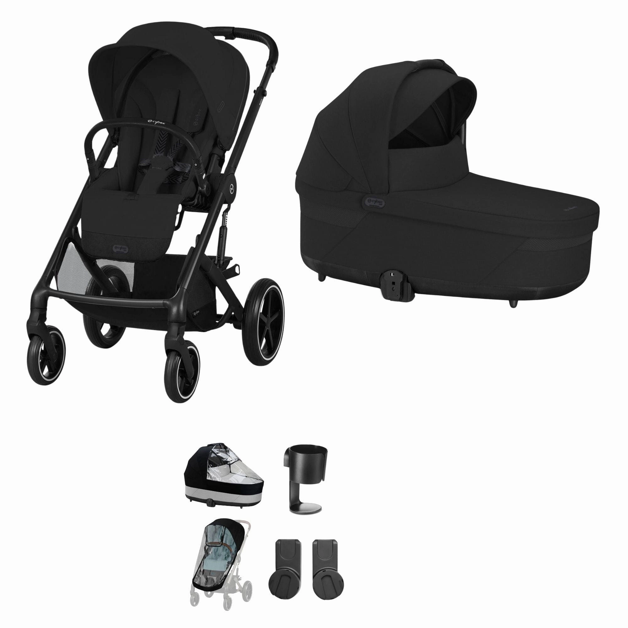 Cybex Balios S Lux Essential Bundle - Black/Moon Black