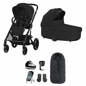 Cybex Balios S Lux Essential Bundle - Black/Moon Black