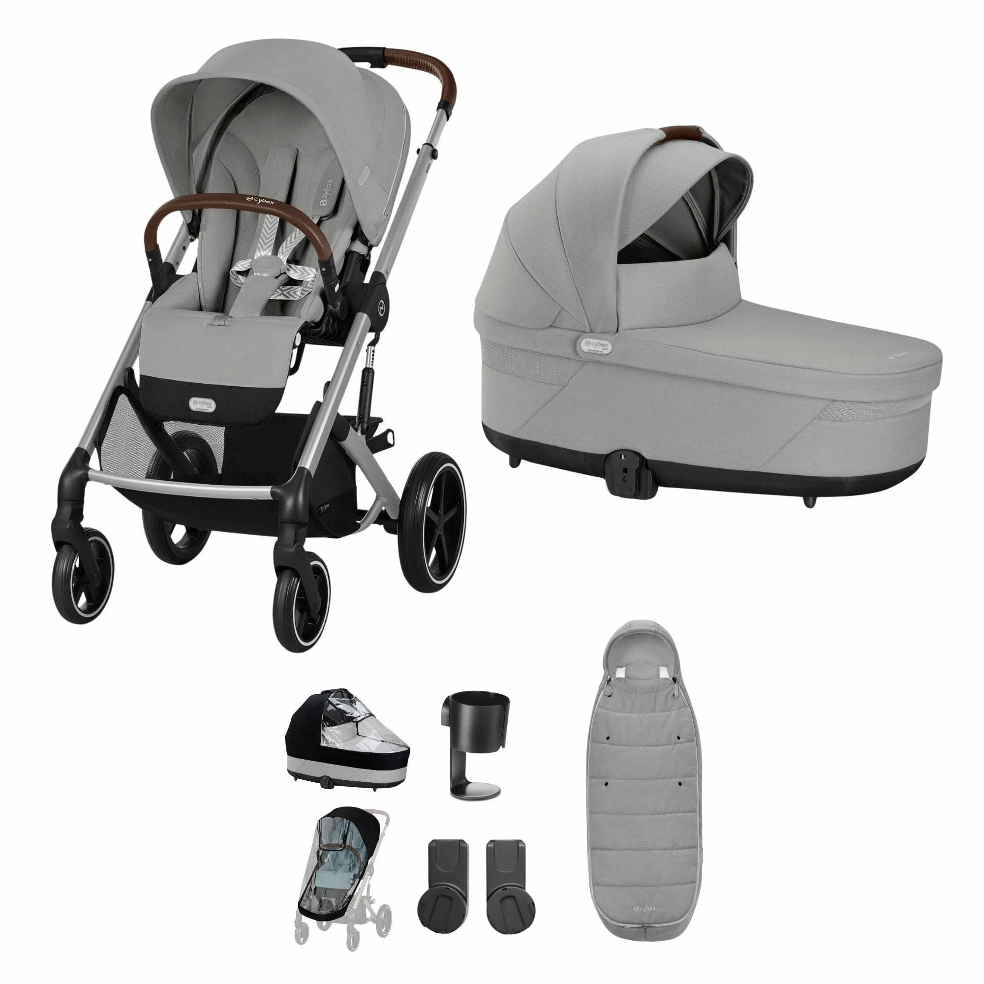 Cybex Balios S Lux Essential Bundle - Silver/Stone Grey