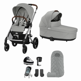 Cybex Balios S Lux Essential Bundle - Silver/Stone Grey