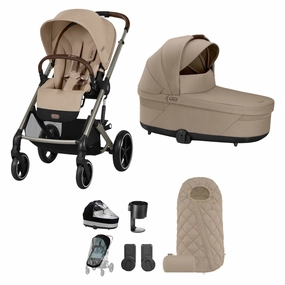 Cybex Balios S Lux Essential Bundle - Taupe/Almond Beige