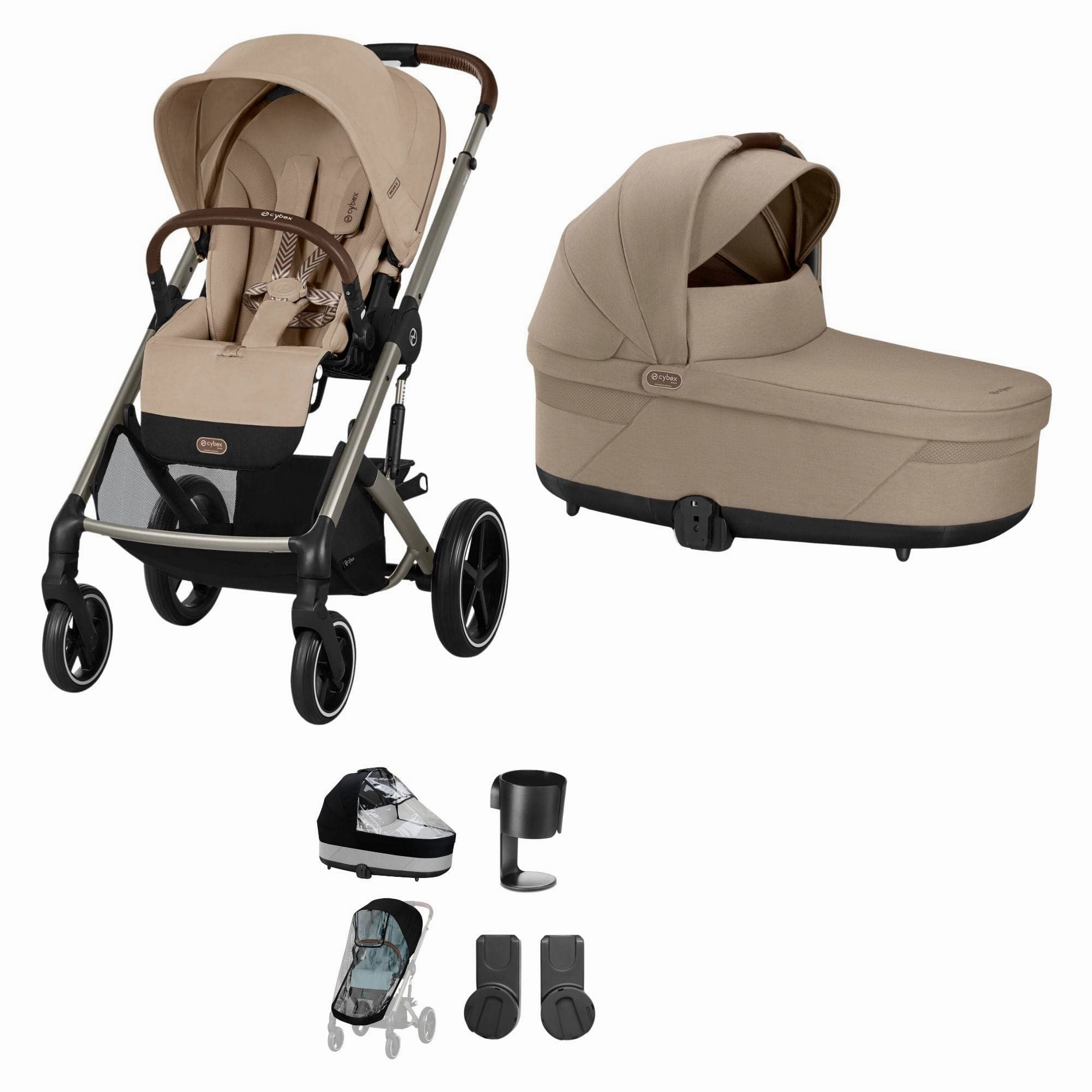 Cybex Balios S Lux Essential Bundle - Taupe/Almond Beige