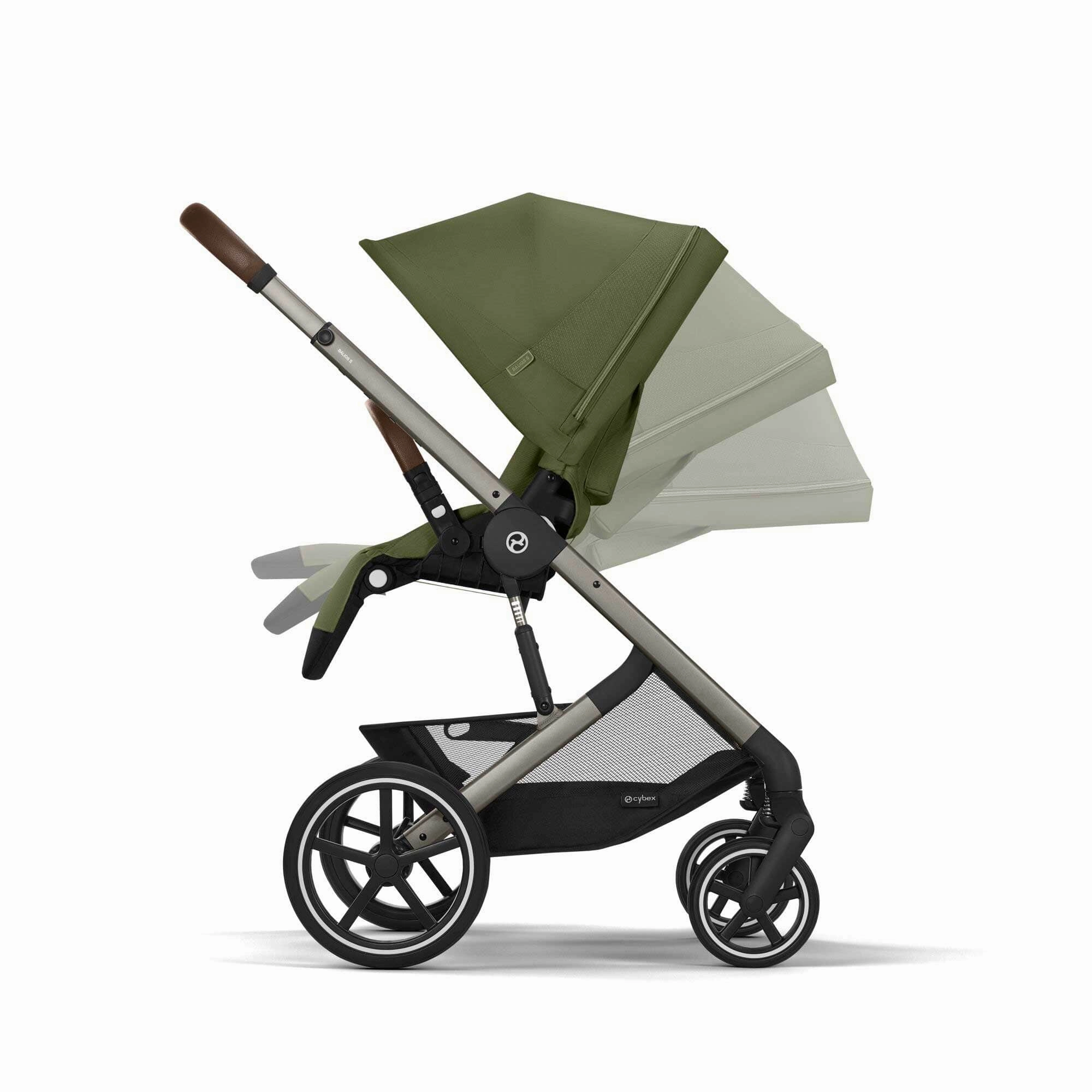 Cybex Balios S Lux Essential Bundle - Taupe/Moss Green