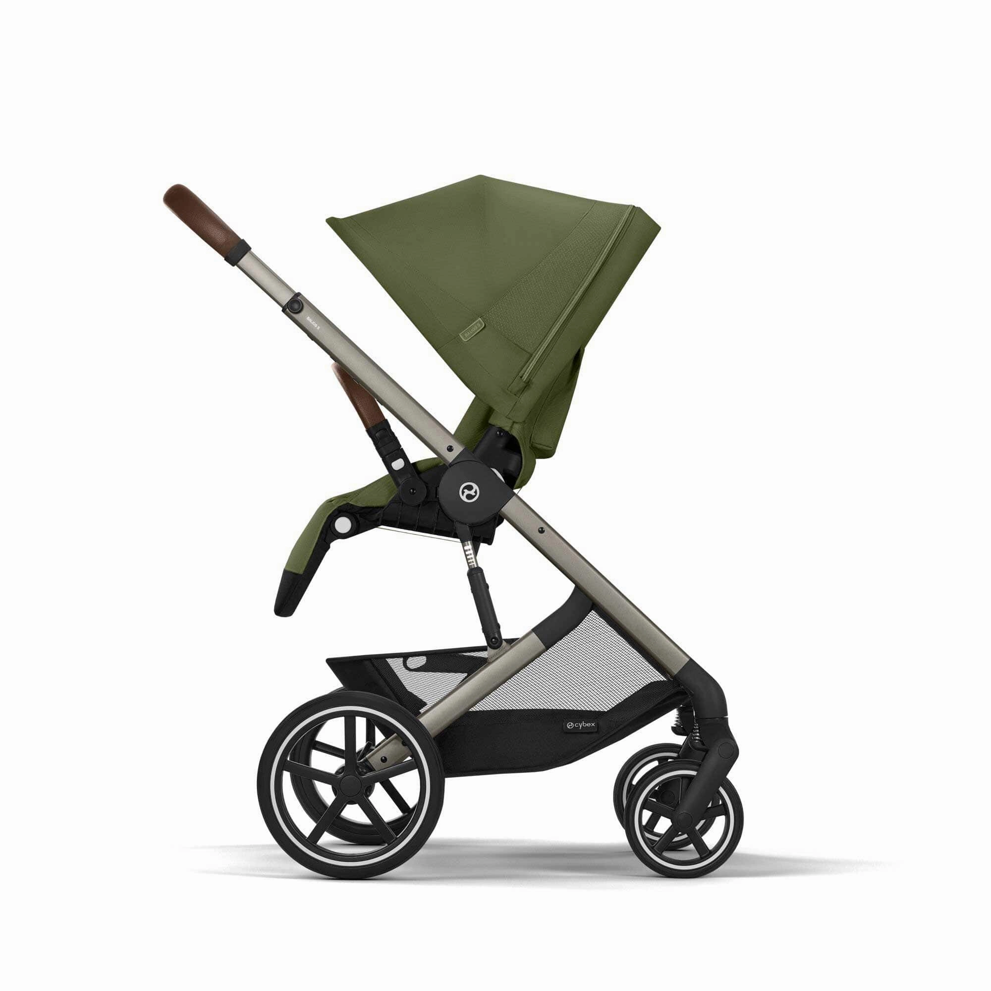 Cybex Balios S Lux Essential Bundle - Taupe/Moss Green