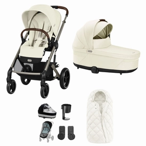 Cybex Balios S Lux Essential Bundle - Taupe/Seashell Beige