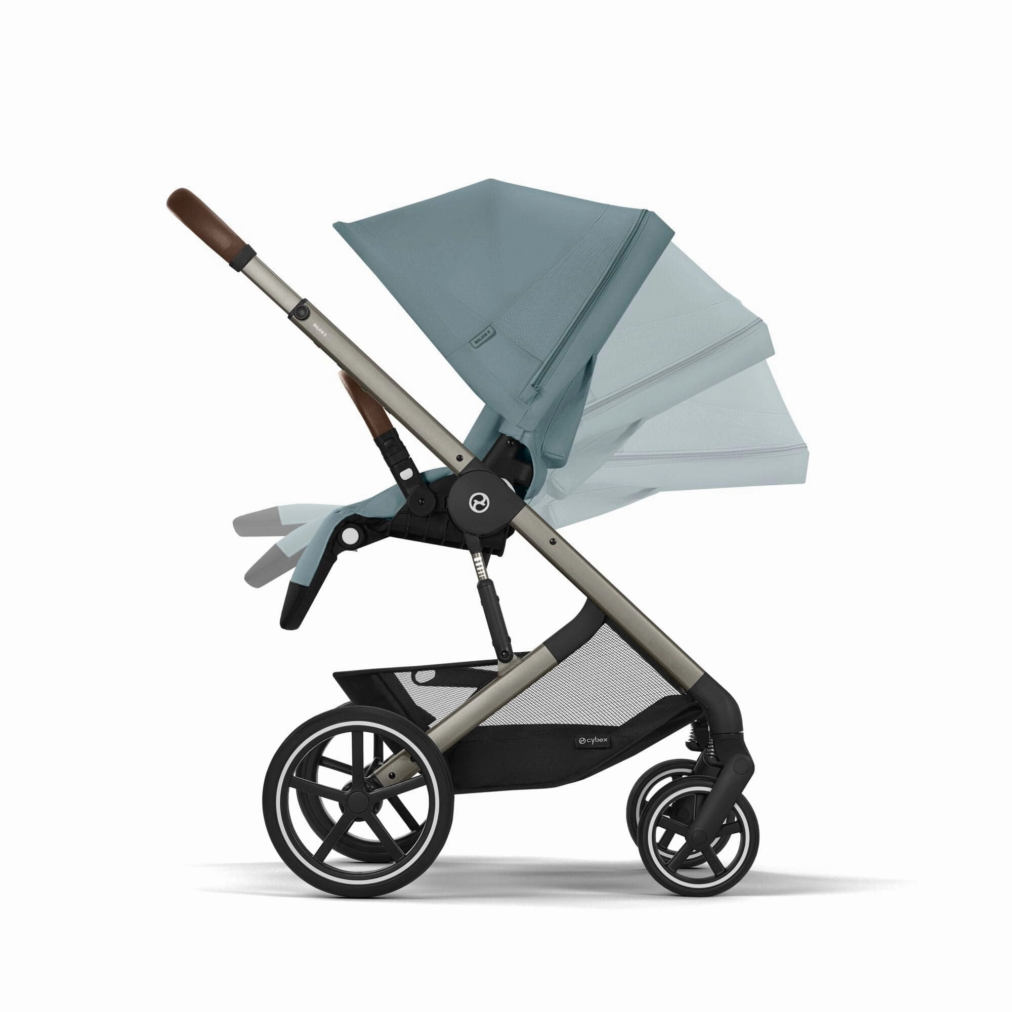 Cybex Balios S Lux Essential Bundle - Taupe/Stormy Blue