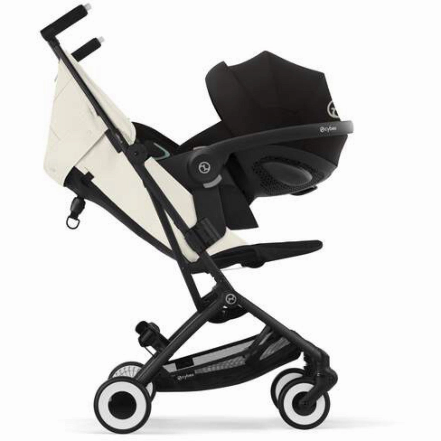 Cybex Canvas White Libelle Blk