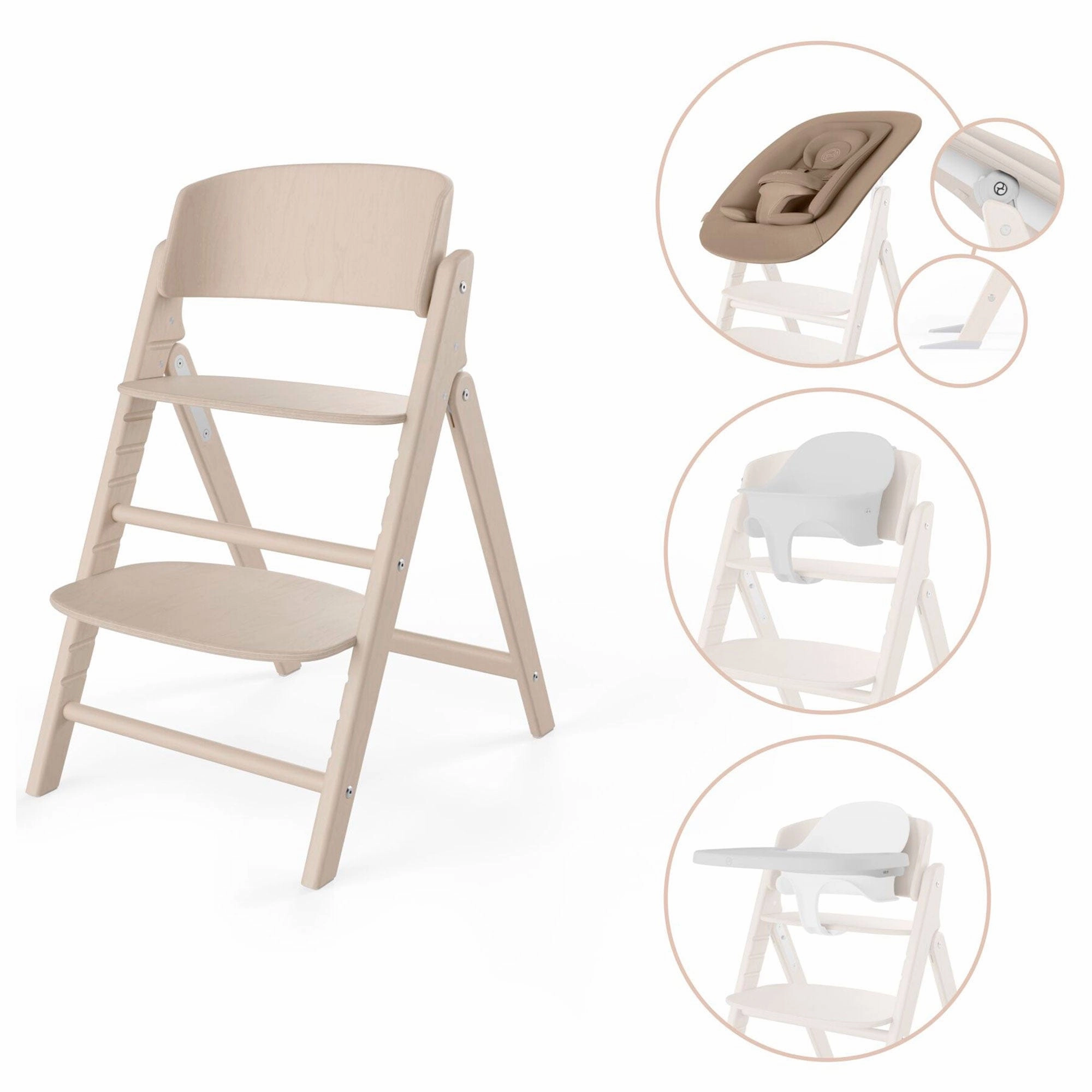 Cybex Click & Fold 4in1 High Chair - All Natural
