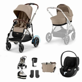 Cybex, e-Gazelle S Cloud T i-Size Bundle, Almond Beige