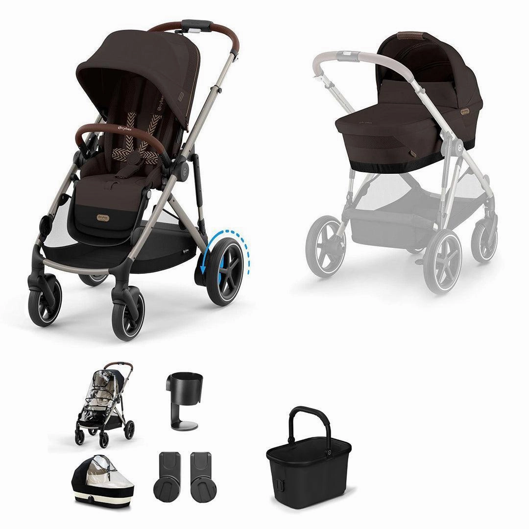 CYBEX e-Gazelle S Essential Pushchair Bundle