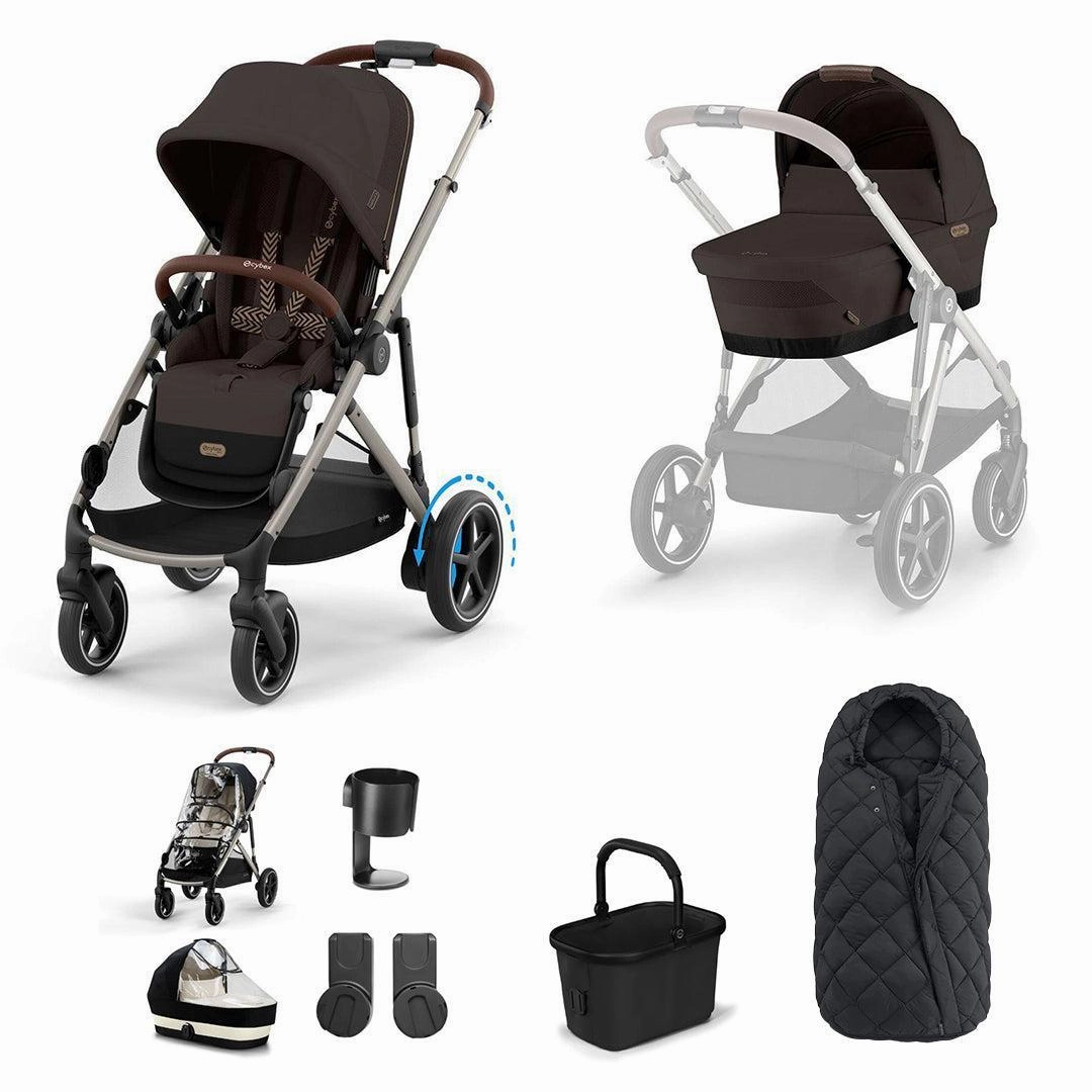 CYBEX e-Gazelle S Essential Pushchair Bundle