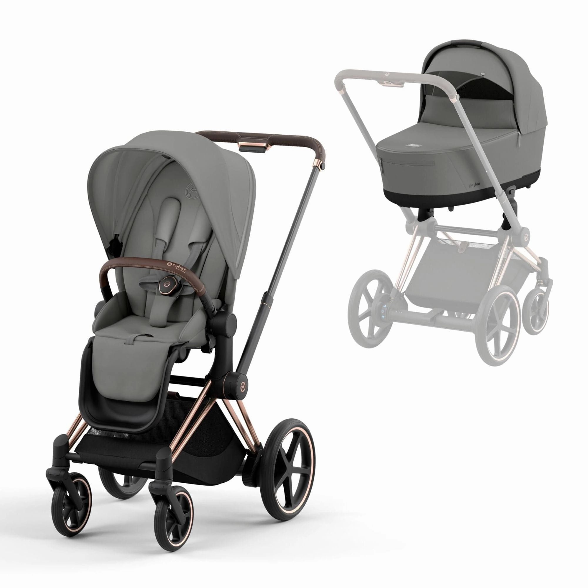 Cybex e-Priam Pram - Mirage Grey