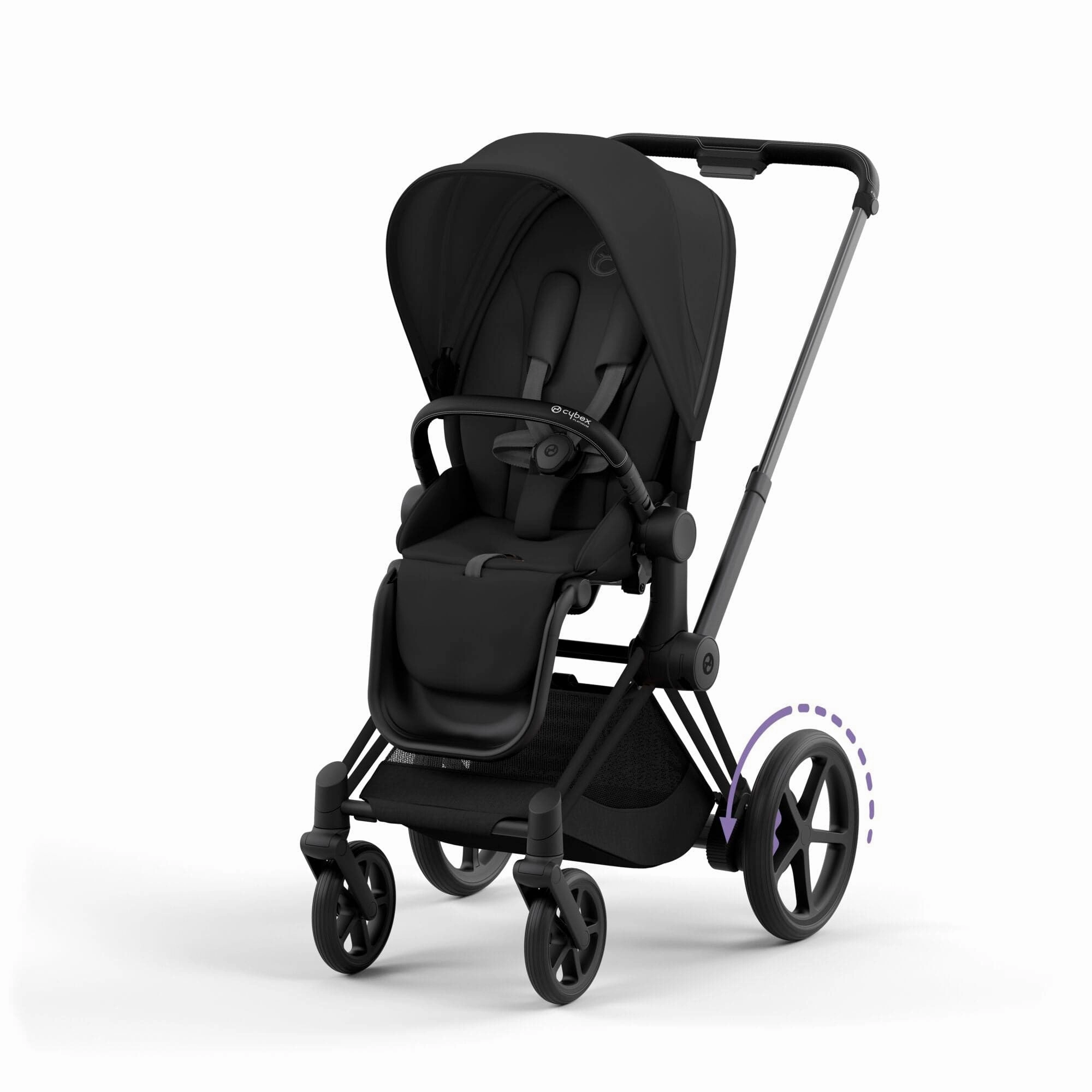 Cybex e-Priam Pram - Sepia Black