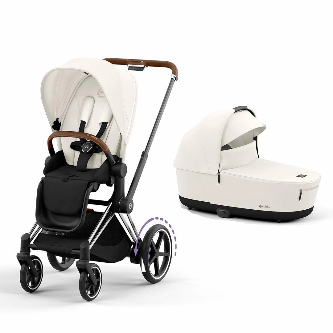 CYBEX e-Priam Pushchair - Off White