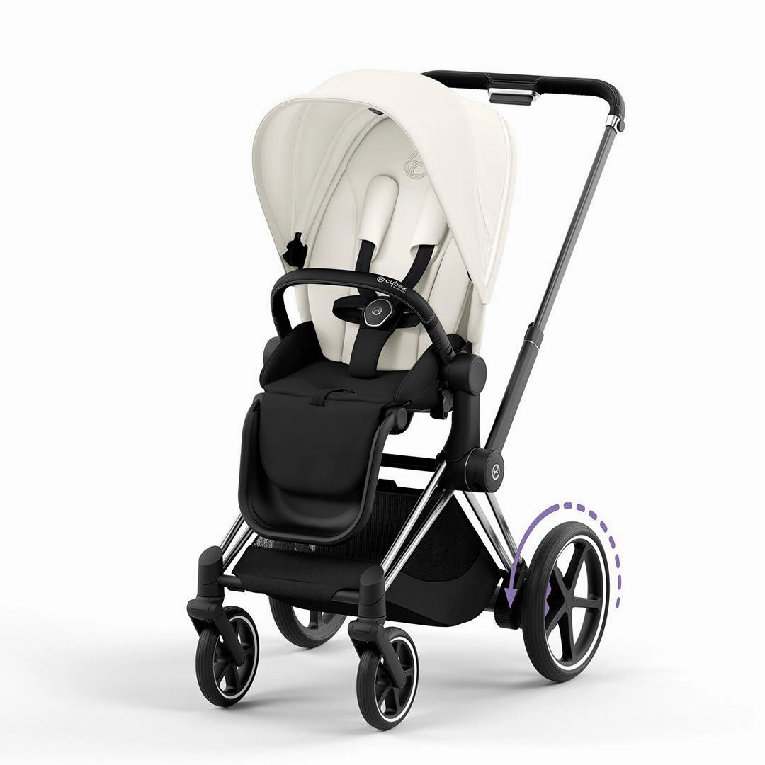CYBEX e-Priam Pushchair - Off White
