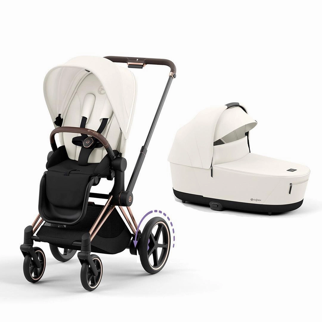 CYBEX e-Priam Pushchair - Off White
