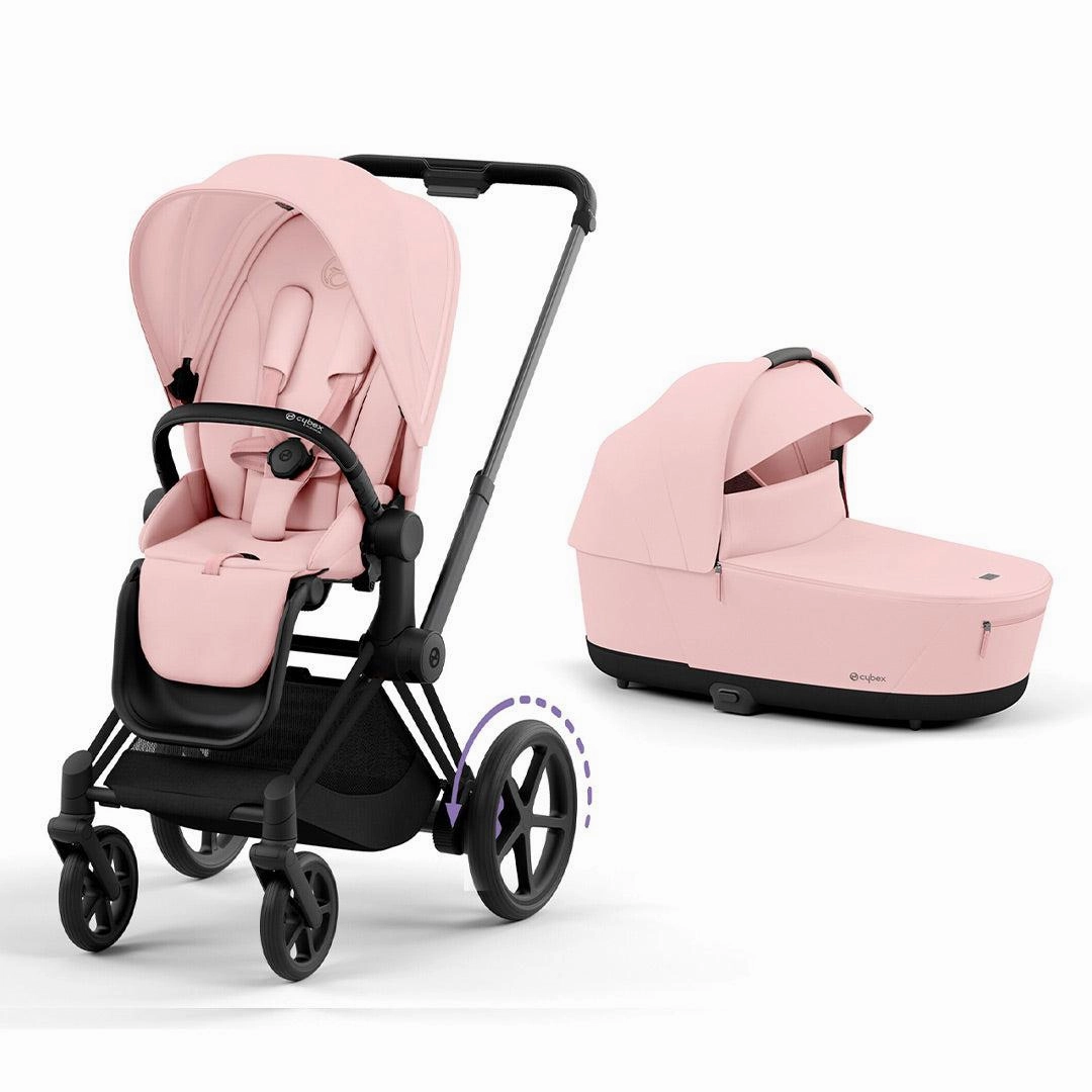 CYBEX e-Priam Pushchair - Peach Pink