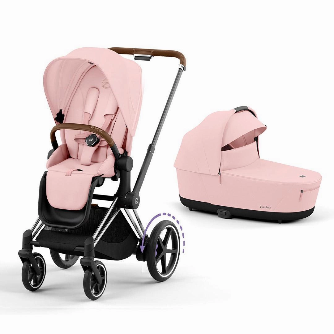 CYBEX e-Priam Pushchair - Peach Pink