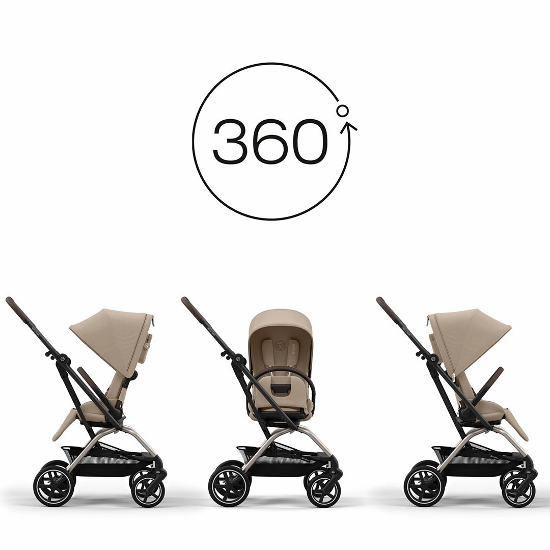 CYBEX Eezy S Twist  2 Pushchair - Almond Beige