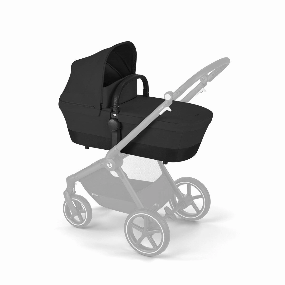 Cybex Eos Lux Essential Travel & Nursery Bundle, Moon Black