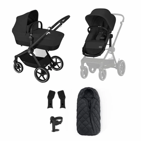Cybex Eos Lux Essentials 7 Piece Bundle - Moon Black