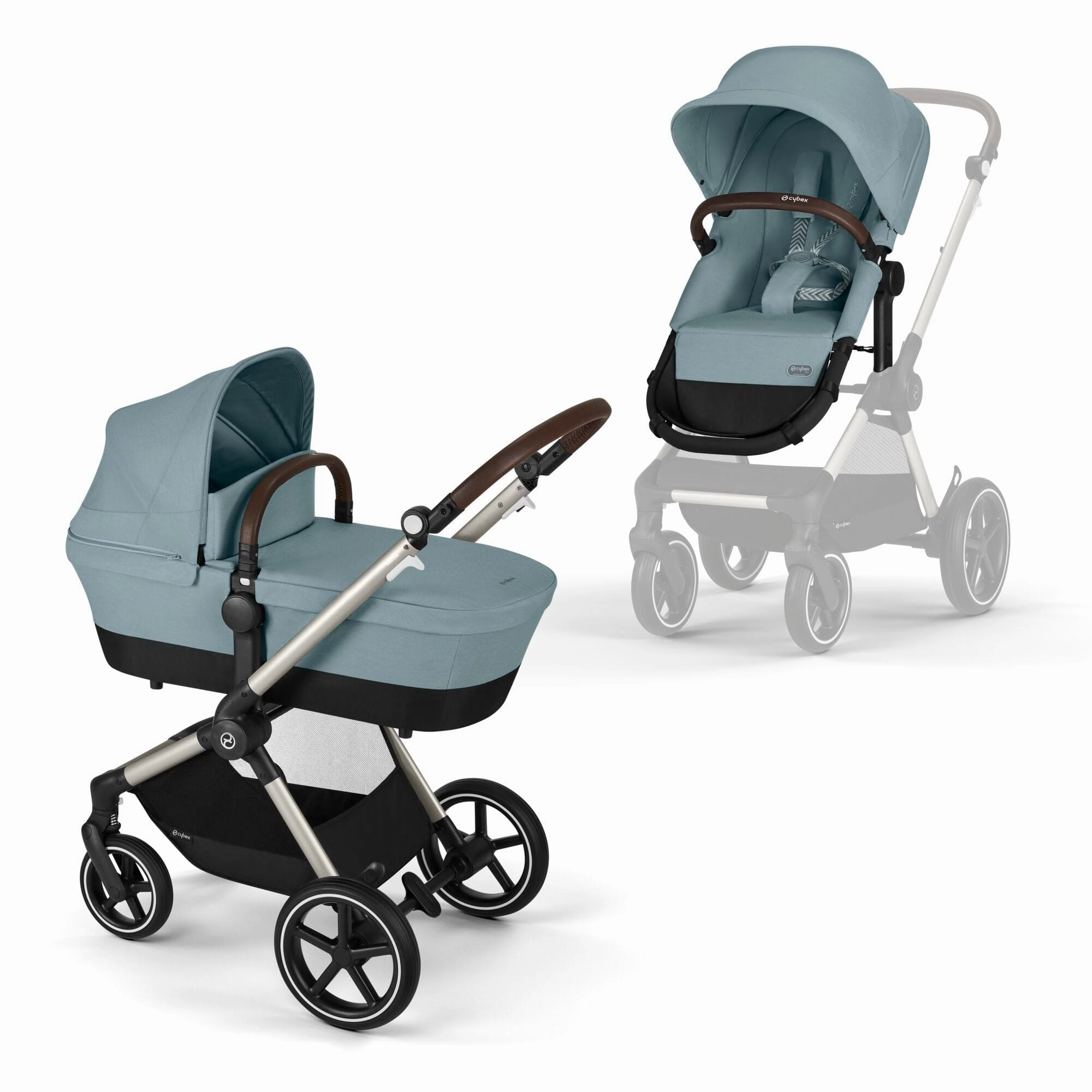 Cybex Eos Lux Essentials 7 Piece Bundle - Sky Blue