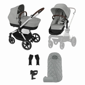 Cybex Eos Lux Essentials 7 Piece Bundle - Stone Grey