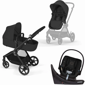 Cybex EOS Stroller   Aton G Swivel Infant Car Seat with Sensorsafe Travel System