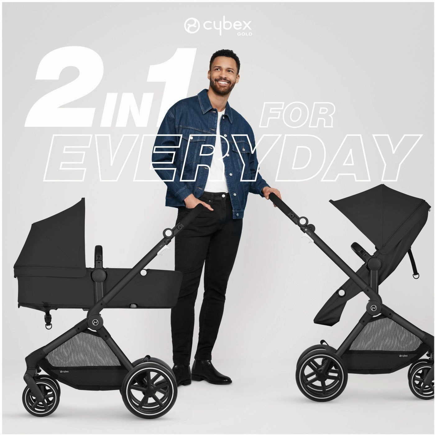 Cybex EOS Stroller   Aton G Swivel Infant Car Seat with Sensorsafe Travel System