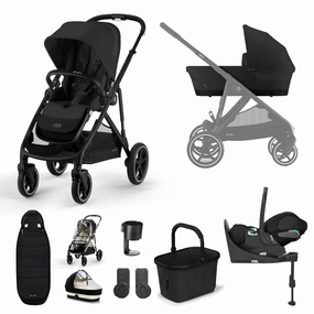 Cybex, Gazelle S 11 Piece Cloud T i-Size Bundle, Black Frame