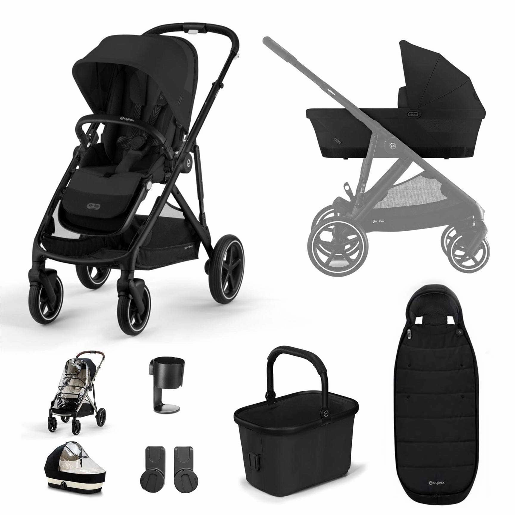 Cybex Gazelle S Essential Bundle - Black/Moon Black