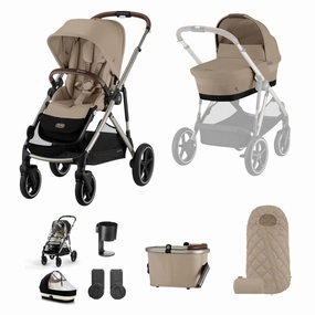 Cybex Gazelle S Essential Bundle - Taupe/Almond Beige