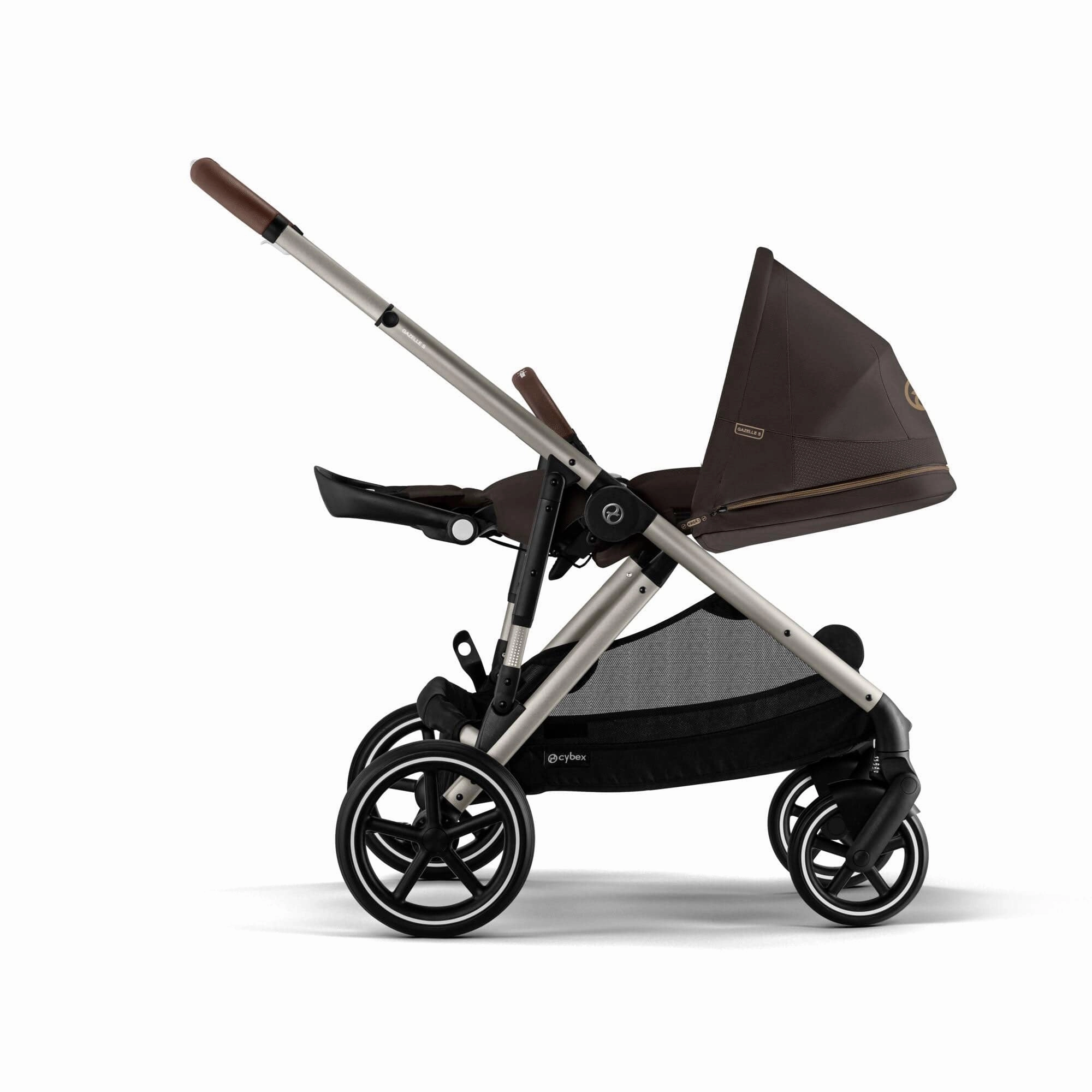 Cybex Gazelle S Essential Bundle - Taupe/Chocolate Brown