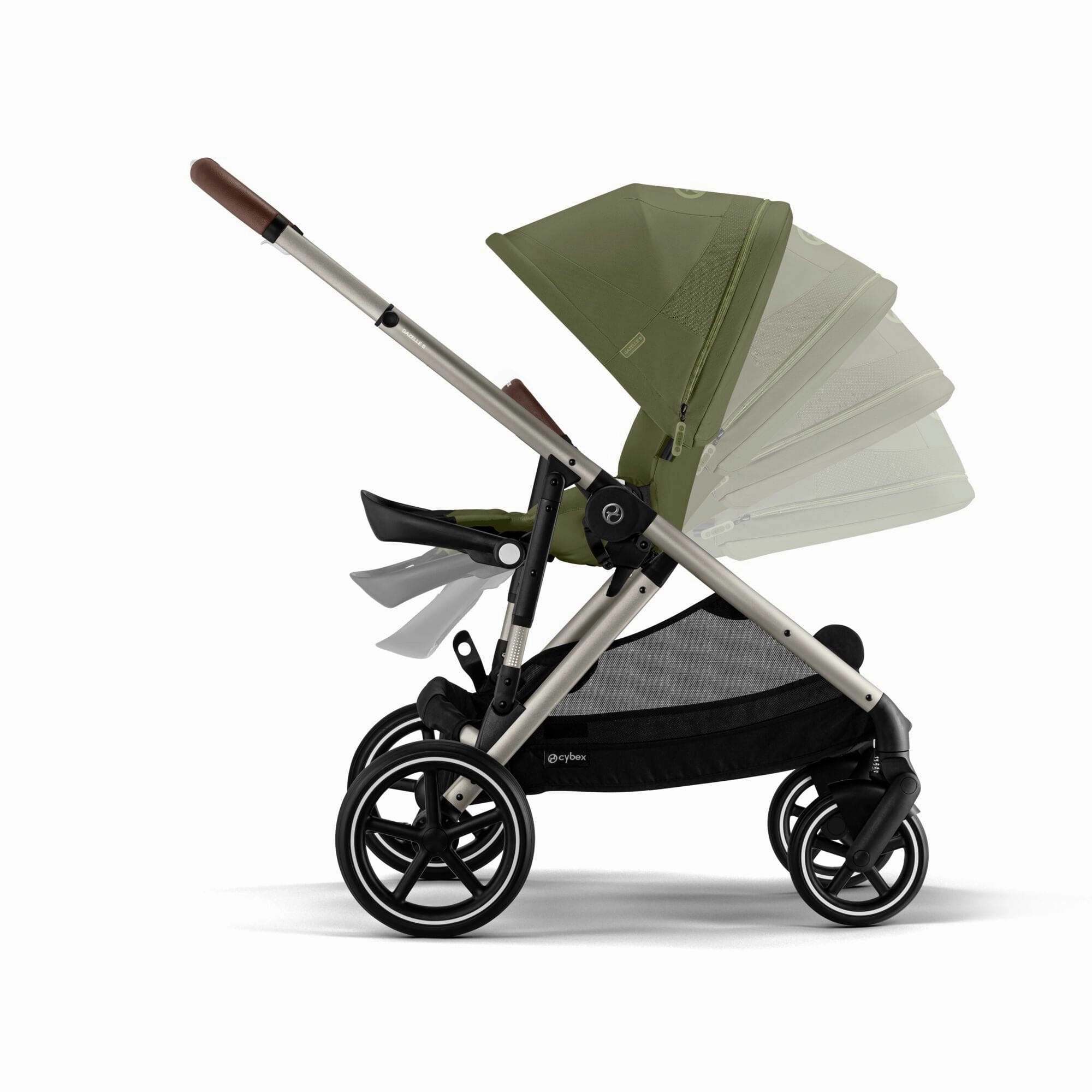 Cybex Gazelle S Essential Bundle - Taupe/Moss Green