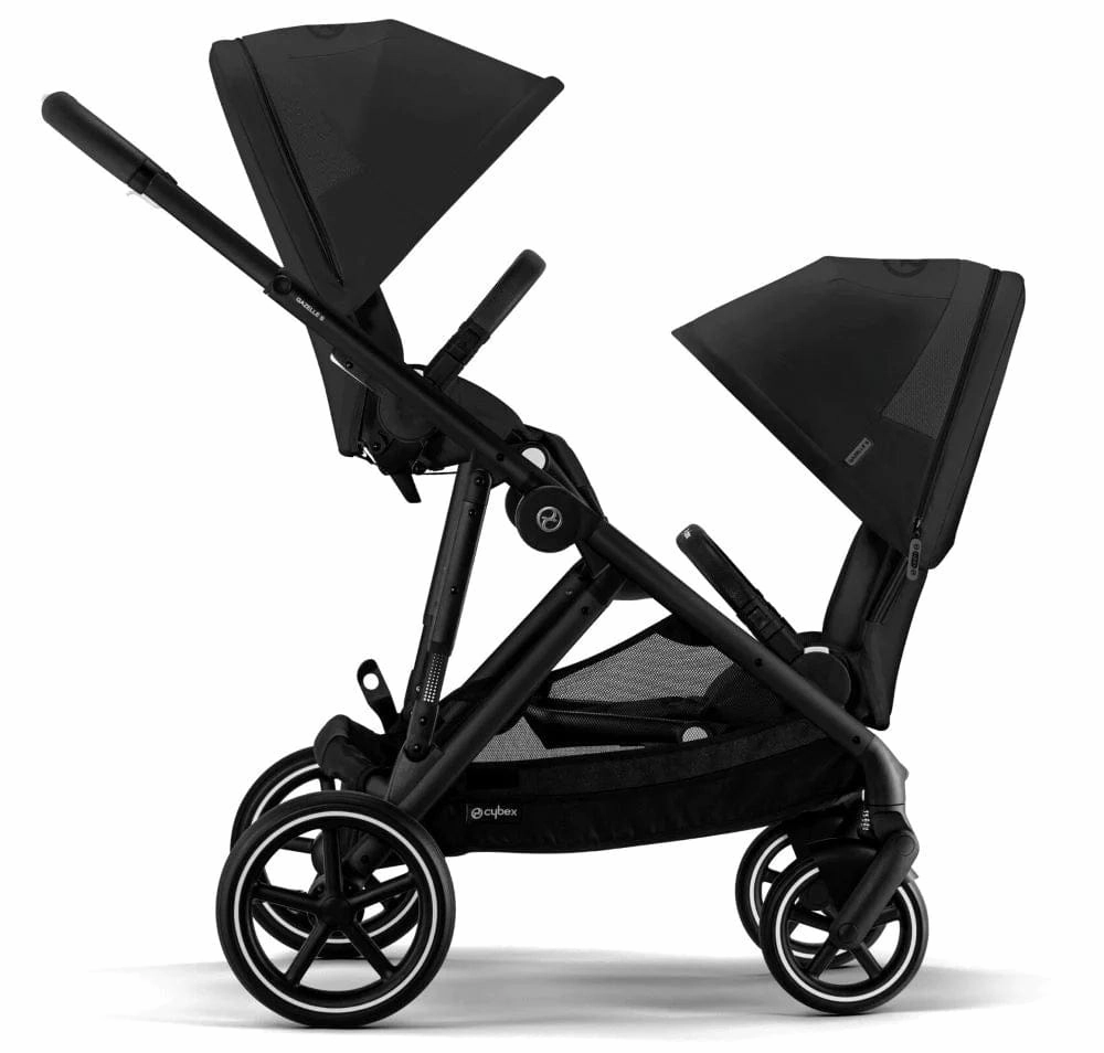 Cybex Gazelle S Tandem Pushchair - Black / Moon Black