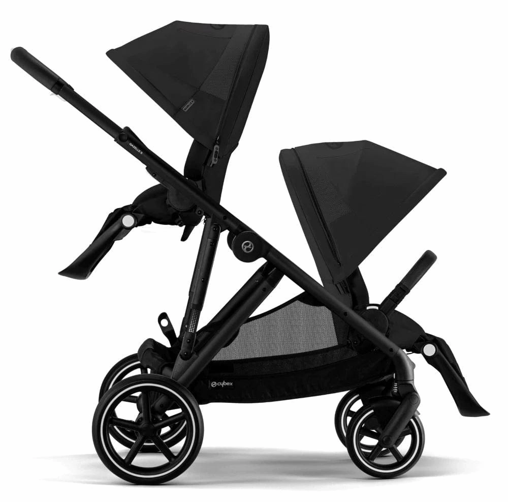 Cybex Gazelle S Tandem Pushchair - Black / Moon Black