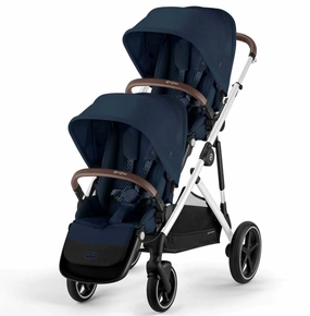 Cybex Gazelle S Tandem Pushchair - Silver / Ocean
