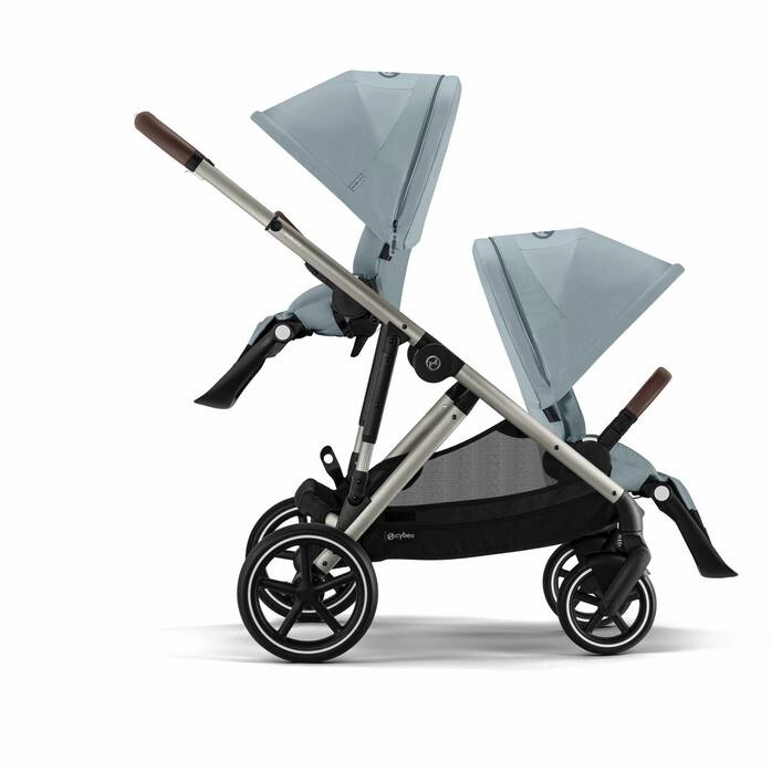 Cybex Gazelle S Tandem Pushchair - Taupe / Stormy Blue