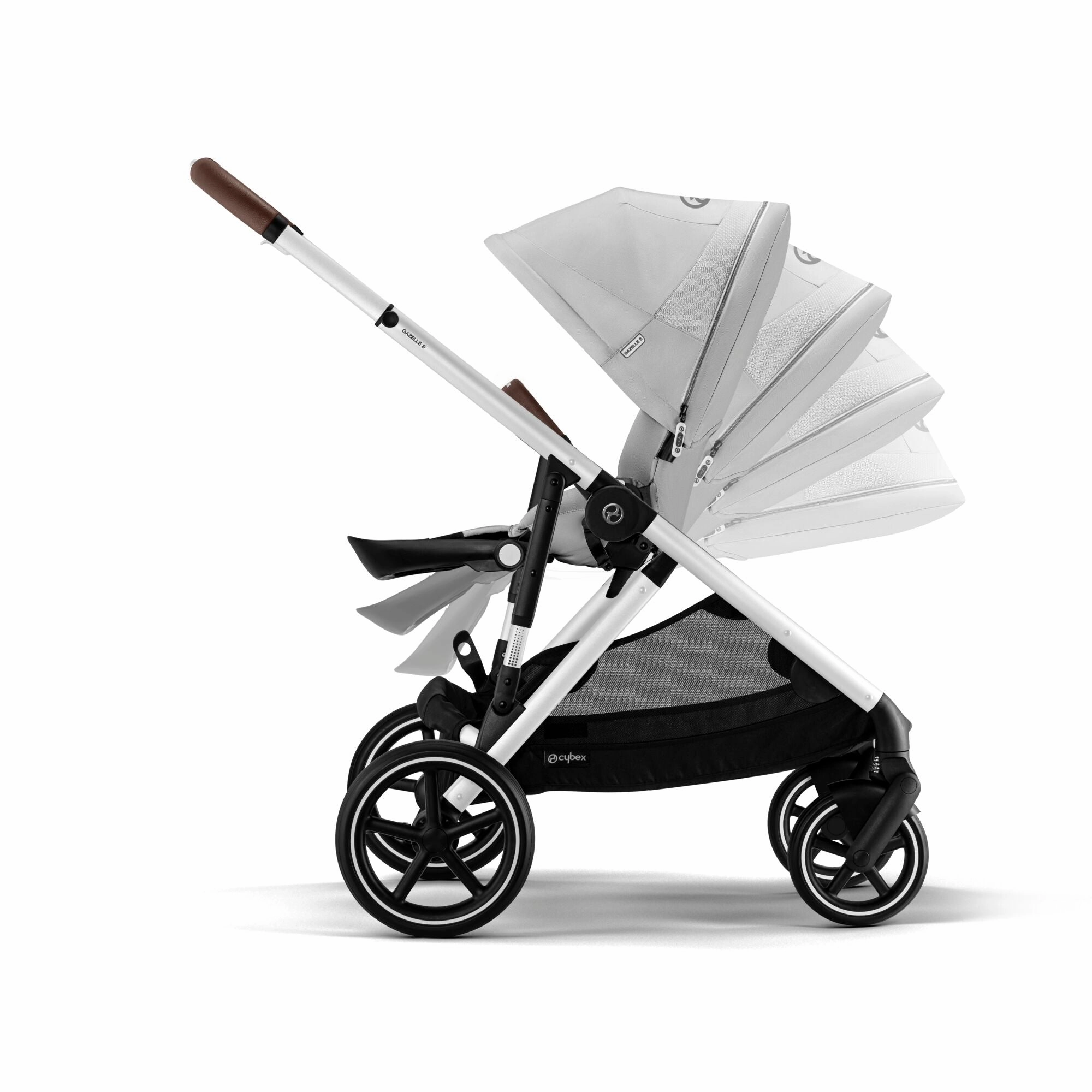 Cybex, Gazelle S Travel System Bundle w/ Cloud T i-Size, Stone Grey