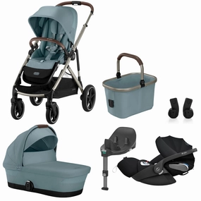 Cybex, Gazelle S Travel System Bundle w/ Cloud T i-Size, Stormy Blue