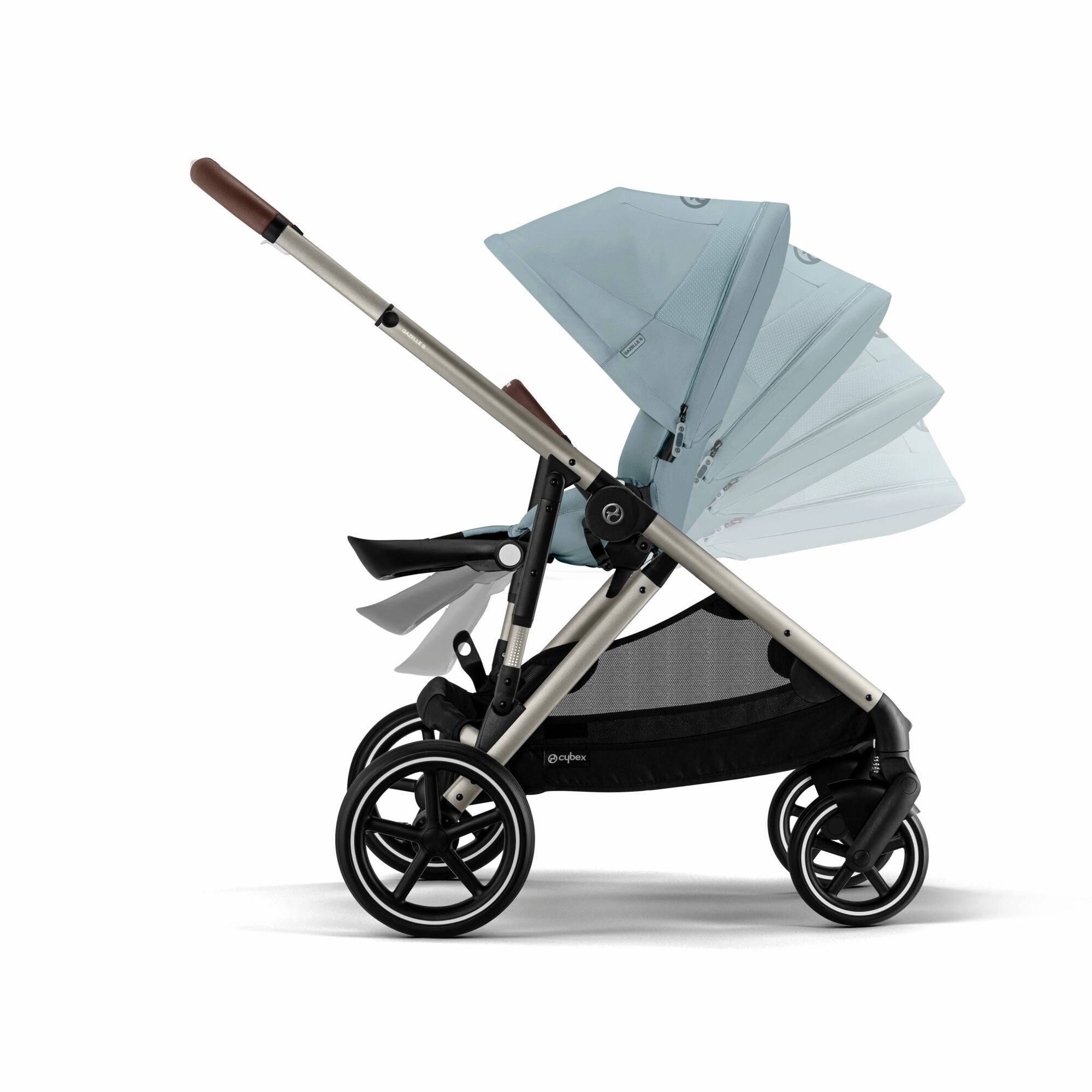 Cybex, Gazelle S Travel System Bundle w/ Cloud T i-Size, Stormy Blue
