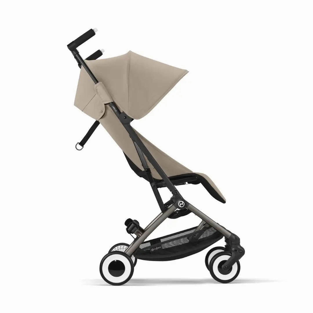 Cybex Libelle Compact Stroller - Almond Beige - Taupe Frame