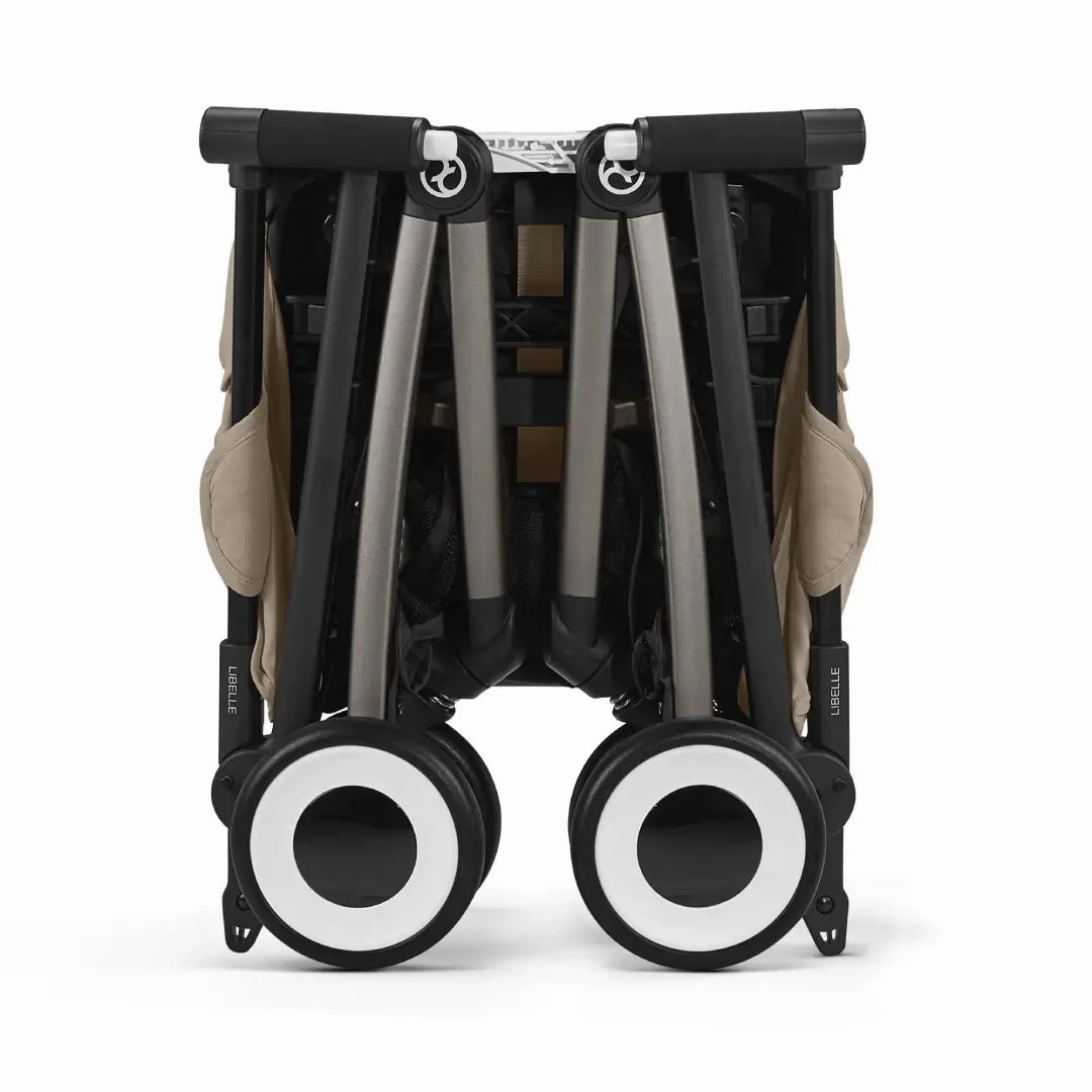 Cybex Libelle Compact Stroller - Almond Beige - Taupe Frame